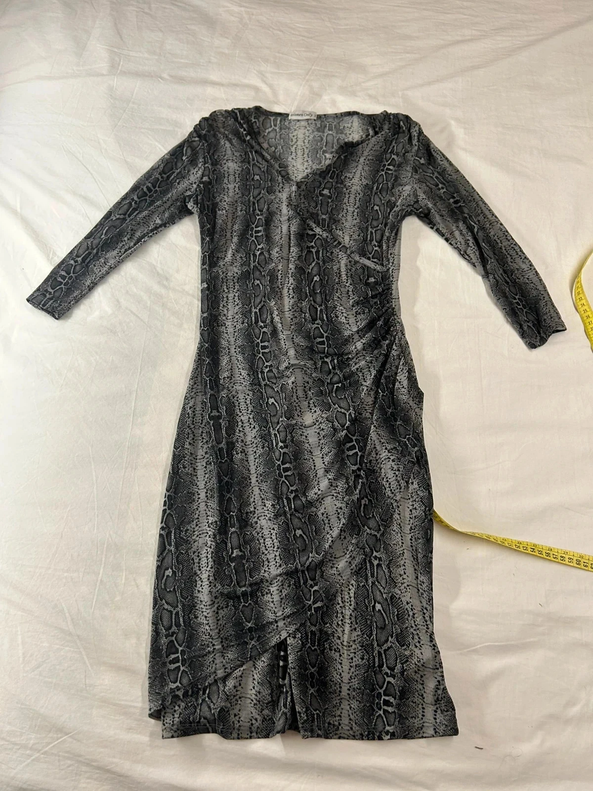 Robe longue motifs noir et blanc taille M - Femme